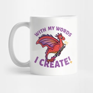 With My Words In Purple Mug